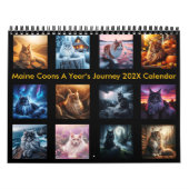 Maine Coons 202x de reis van een jaar Kalender (Hoes)