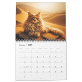 Maine Coons 202x de reis van een jaar Kalender (Jan 2027)