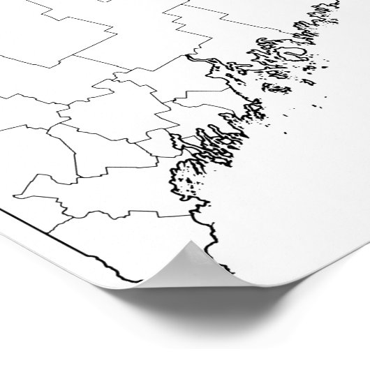 Maine County's Blank overzicht (Hoek)