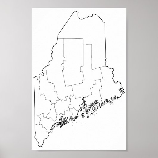 Maine County's Blank overzicht (Voorkant)