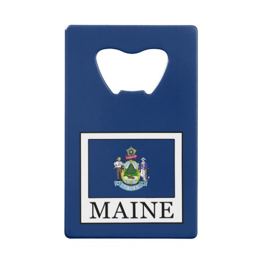 Maine Creditkaart Flessenopener (Voorkant)