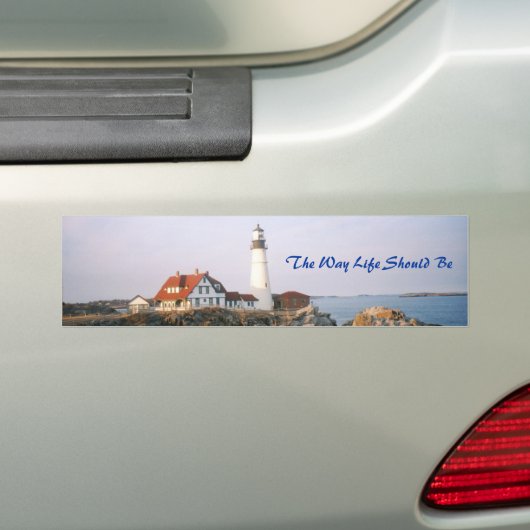 Maine, de manier waarop het leven moet zijn bumpersticker (Op auto)