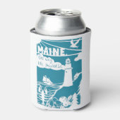 Maine - de manier waarop het leven zou moeten zijn blikjeskoeler (Blikje Voorkant)