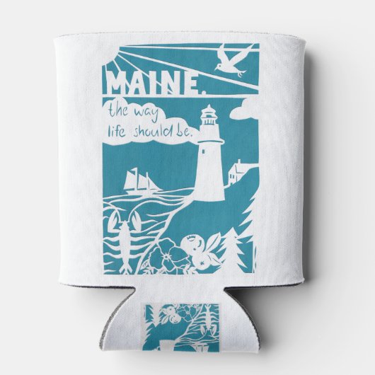 Maine - de manier waarop het leven zou moeten zijn blikjeskoeler (Achterkant)