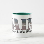 Maine de manier waarop het leven zou moeten zijn mok (Midden)