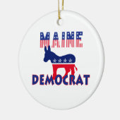 Maine Democraat Keramisch Ornament (Links)