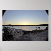 Maine Dock Sunset Poster (Voorkant)