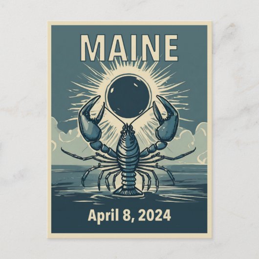 Maine Eclipse Briefkaart (Voorkant)