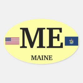 Maine* Europese stijl ovale Sticker