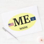 Maine* Europese stijl ovale Sticker (Envelop)