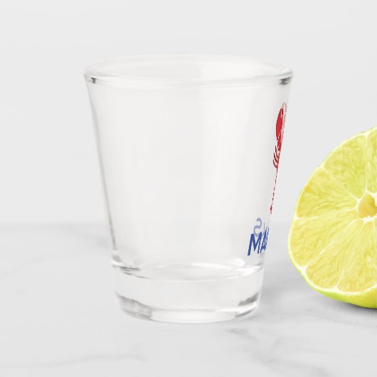 Maine Evenement Kreeft Fest New England Huwelijksg Shot Glas (Links)