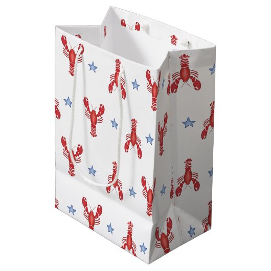 Maine Event Kreeft Voornaam Zeekant Kust- Medium Cadeauzakje (Voorkant Gekanteld)