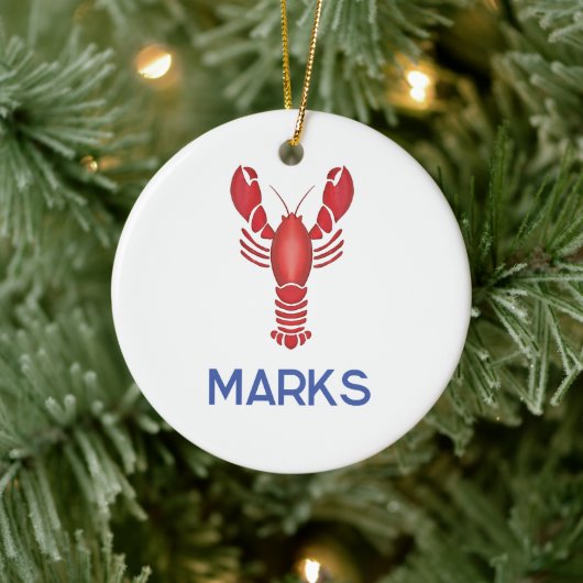 Maine Event Lobsterfest New England Trouwgunst Keramisch Ornament (Boom)