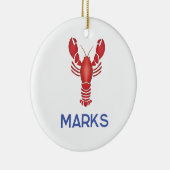 Maine Event Lobsterfest New England Trouwgunst Keramisch Ornament (Rechts)