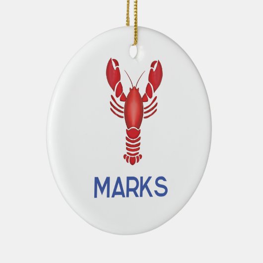 Maine Event Lobsterfest New England Trouwgunst Keramisch Ornament (Rechts)