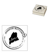Maine Family retouradres zakelijk Rubberstempel (Gestempeld)