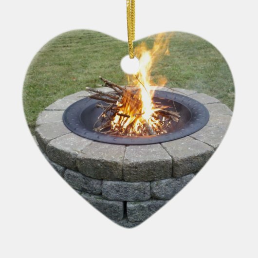 Maine FirePits. Keramisch Ornament (Voorkant)
