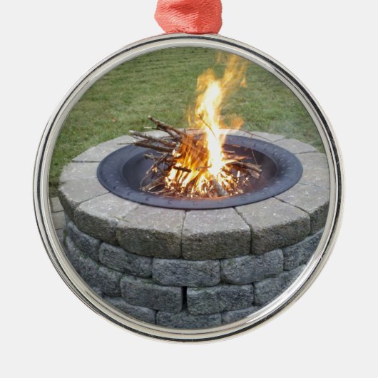 Maine FirePits. Metalen Ornament (Voorkant)