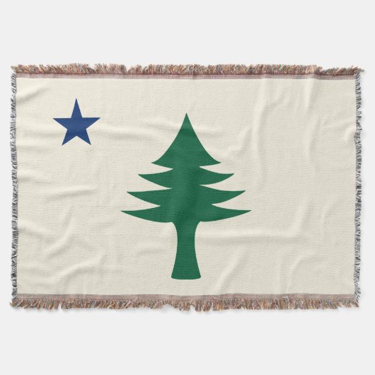 Maine Flag 1901 Deken (Voorkant)