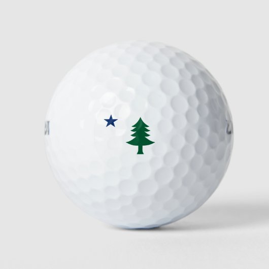 Maine Flag 1901 Golfballen (Voorkant)