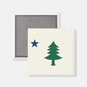 Maine Flag 1901 Magneet (Voorkant / Achterkant)