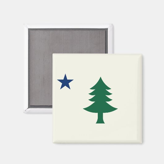 Maine Flag 1901 Magneet (Voorkant / Achterkant)