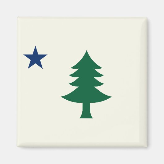 Maine Flag 1901 Magneet (Voorkant)