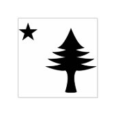 Maine Flag 1901 Rubberstempel (Afrduk)