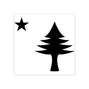 Maine Flag 1901 Rubberstempel