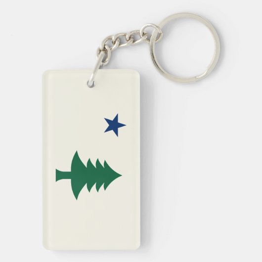 Maine Flag 1901 Sleutelhanger (achterkant)