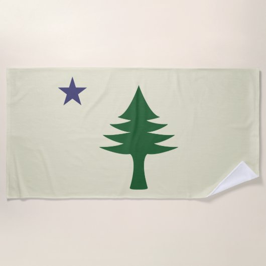Maine Flag 1901 Strandlaken (Voorkant)