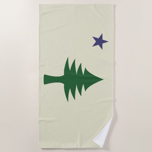 Maine Flag 1901 Strandlaken (Voorkant)