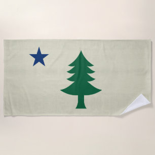 Maine Flag 1901 Strandlaken