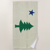 Maine Flag 1901 Strandlaken (Voorkant)