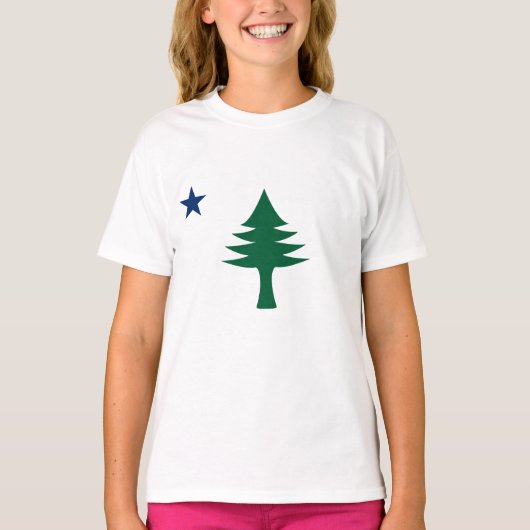 Maine Flag 1901 T-shirt (Voorkant)