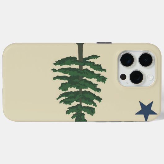 Maine Flag Case-Mate iPhone Case (Achterkant (horizontaal))