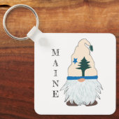 Maine Flag Gnome Pet Sleutelhanger (Voorkant)