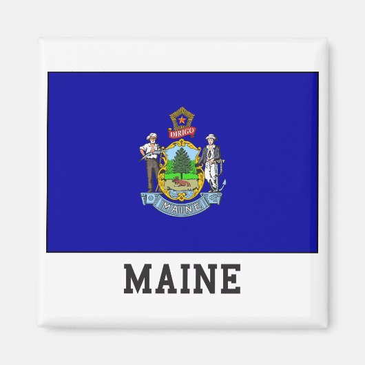 Maine Flag Magneet (Voorkant)
