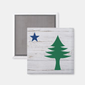 Maine Flag Magnet 1901 (Voorkant / Achterkant)
