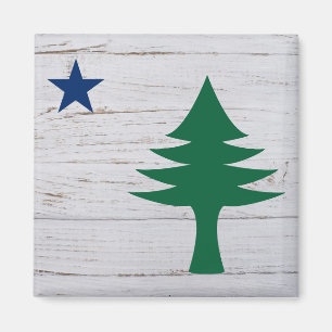 Maine Flag Magnet 1901