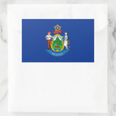 Maine Flag Rechthoekige Sticker (Tas)