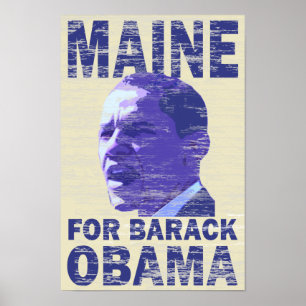 Maine for Barack Obama Poster