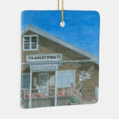 Maine General Store Aquarel Keramisch Ornament (Rechts)