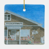 Maine General Store Keramisch Ornament (Achterkant)