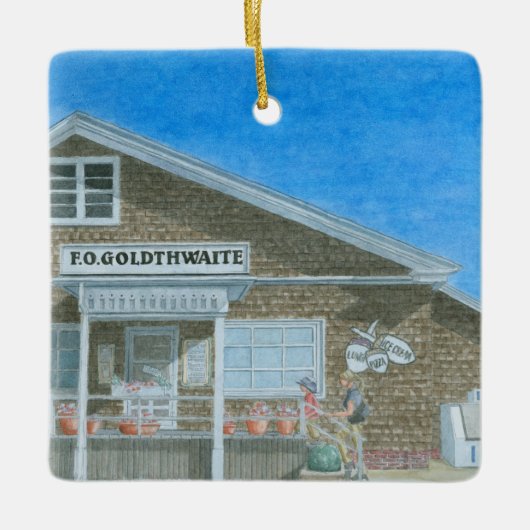 Maine General Store Keramisch Ornament (Voorkant)