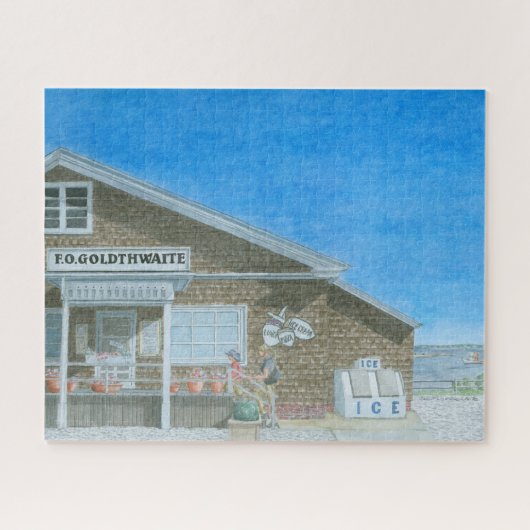 Maine General Store Watercolor 500 stuks Puzzel (Horizontaal)