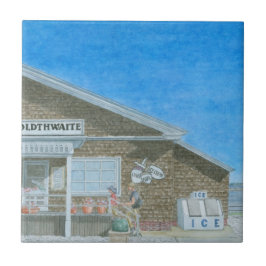 Maine General Store Watercolor Tegeltje