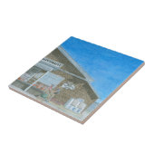 Maine General Store Watercolor Tegeltje (Zijkant)