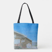 Maine General Store Watercolor Tote Bag (Achterkant)