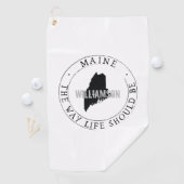 Maine Golf Towel State Personalized Golfhanddoek (Insitu)